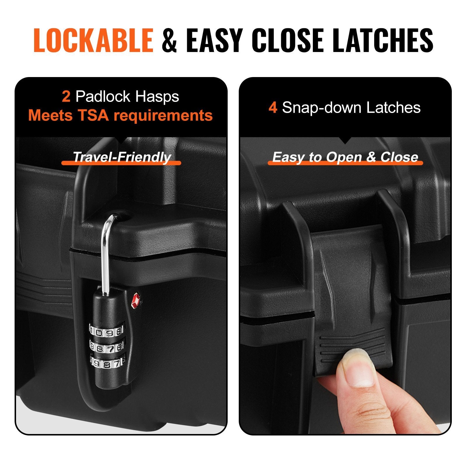 Rifle Case, Rifle Hard Case With 3 Layers Fully-protective Foams, 42 Inch Lockable Hard Gun Case With Wheels, IP67 Waterproof & Crushproof, For Two Rifles Or Shotguns, Airsoft Gun